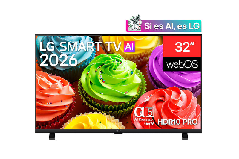 Pantalla 32 pulgadas LG SMART TV AI LB66 webOS