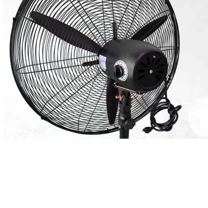 Ventilador Zmartech  Industrial 26" Negro